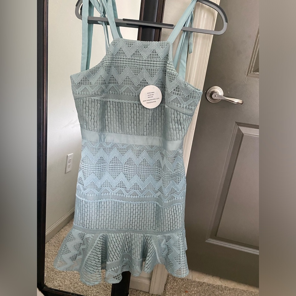 Midi blue dress